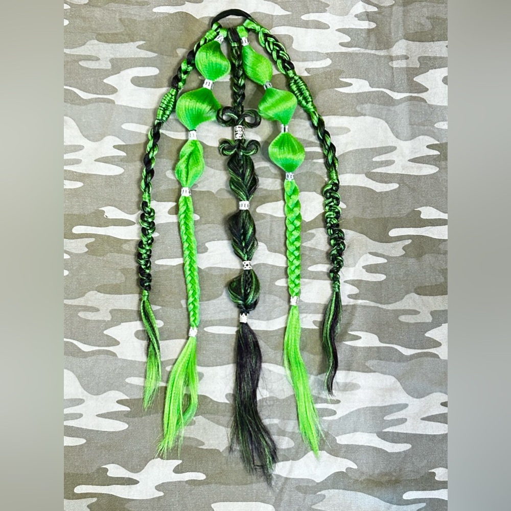 Rave Braids Festival Hair Bubble Braids Hair Extensions Halloween Accessories